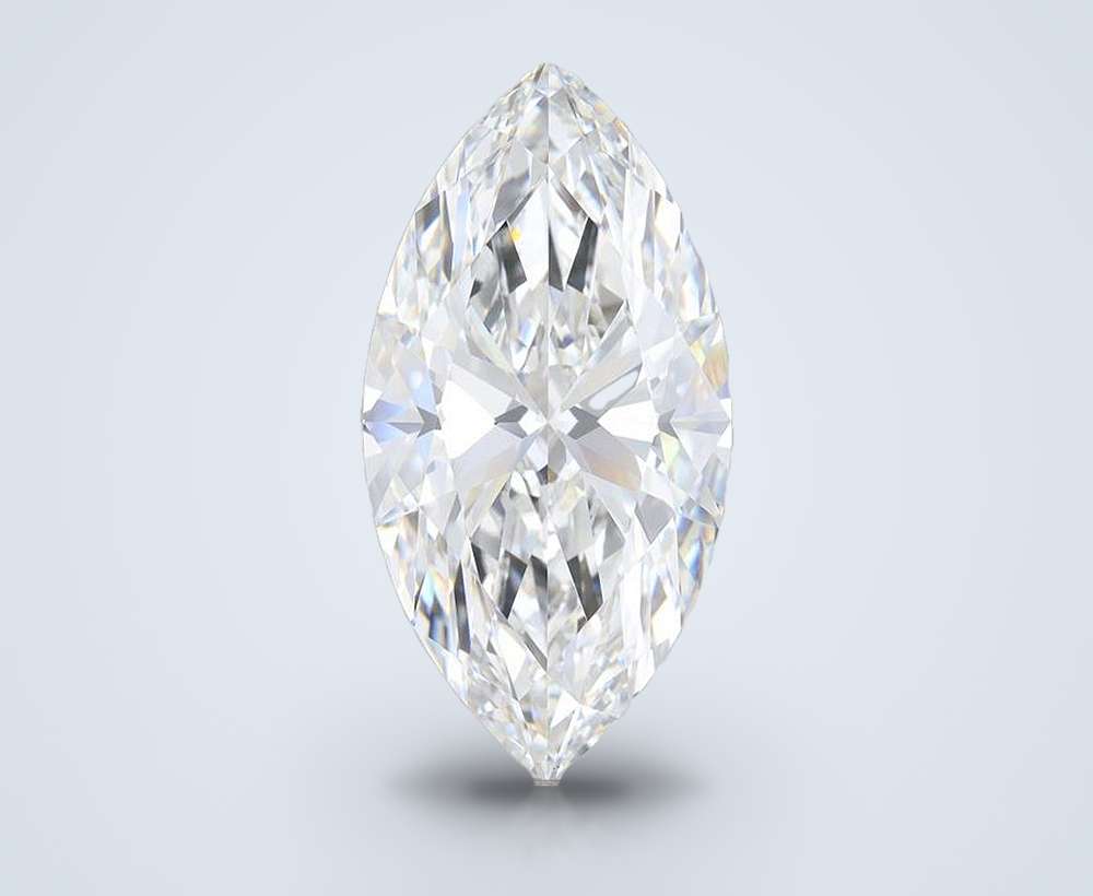 14.09ct F VVS2 Rare Carat Ideal Cut Marquise Lab Grown Diamond