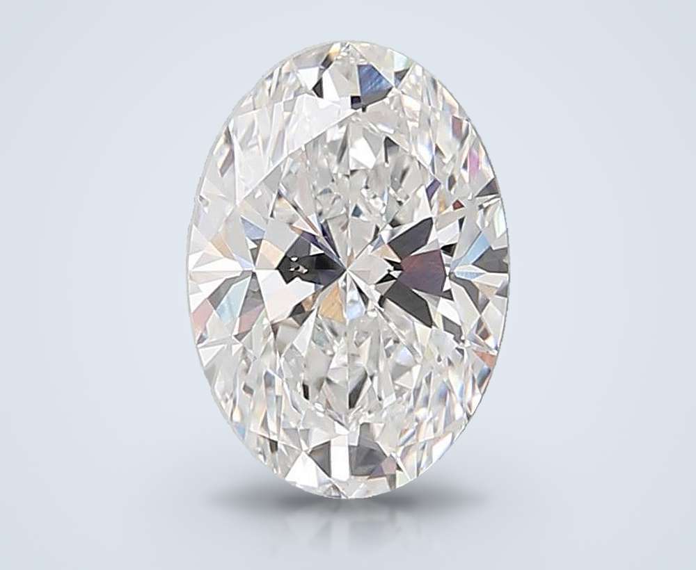 5.07ct E VVS2 Rare Carat Ideal Cut Oval Lab Grown Diamond