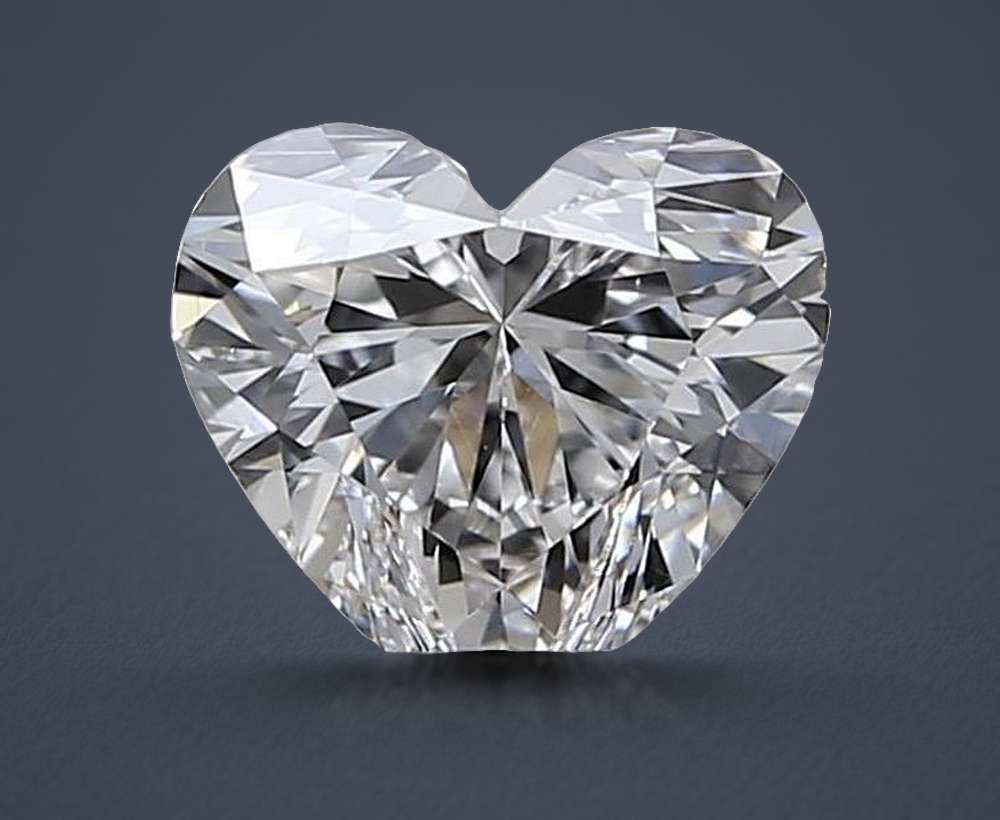 0.60ct I VS2 Rare Carat Ideal Cut Heart Diamond