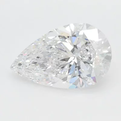 1.08ct D VVS1 Rare Carat Ideal Cut Pear Lab Grown Diamond
