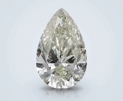 3.51ct J SI2 Rare Carat Ideal Cut Pear Diamond
