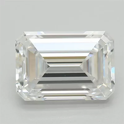 1.37ct D VVS2 Rare Carat Ideal Cut Emerald Lab Grown Diamond