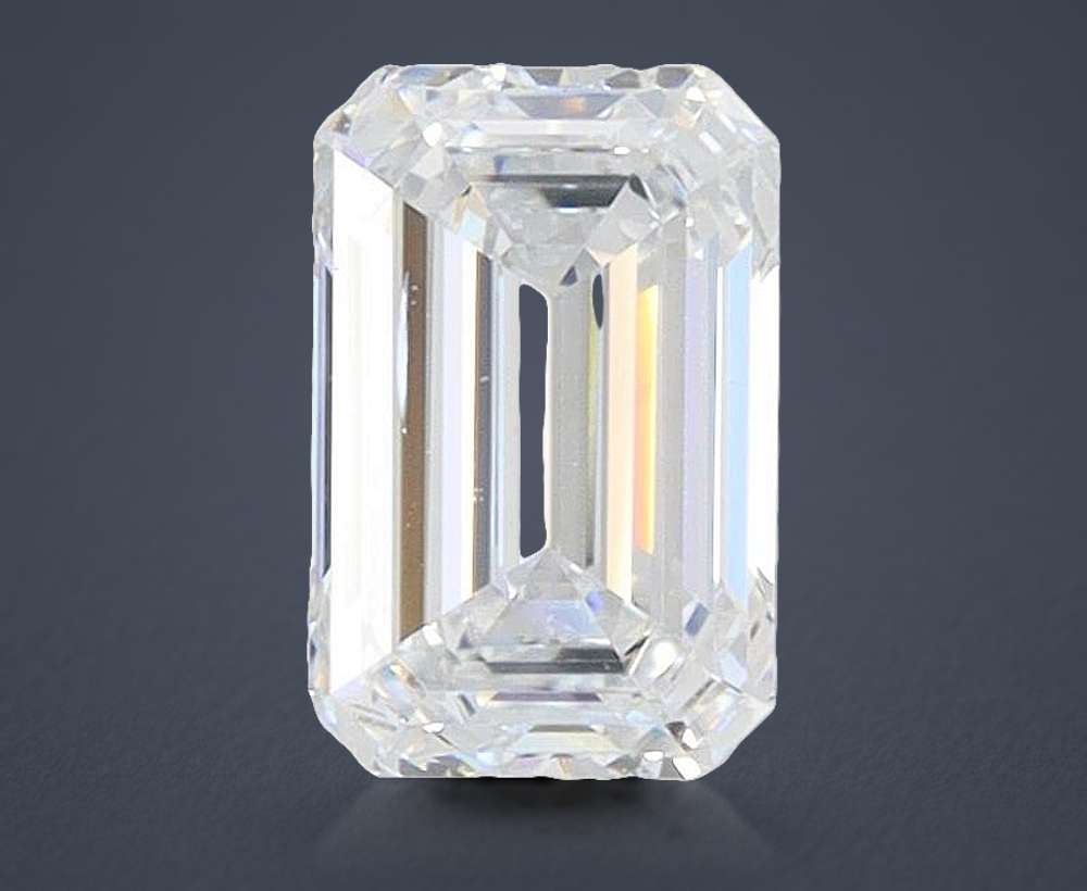 0.93ct E VS2 Rare Carat Ideal Cut Emerald Lab Grown Diamond
