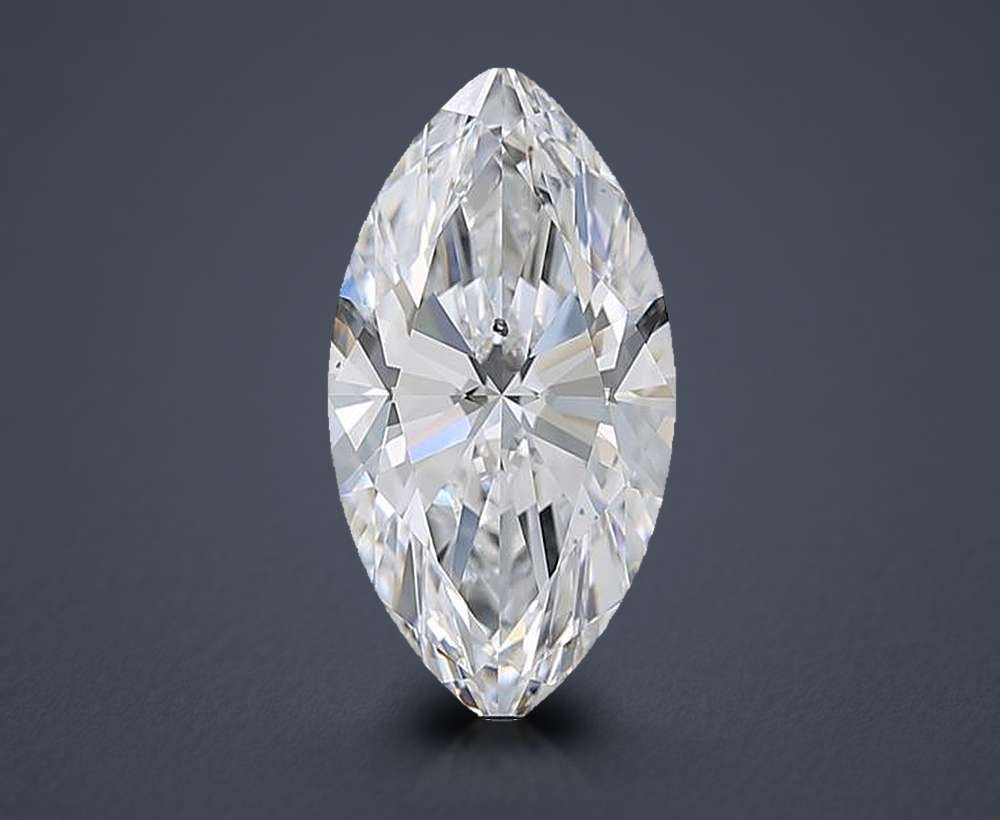 3.20ct D SI2 Rare Carat Ideal Cut Marquise Diamond
