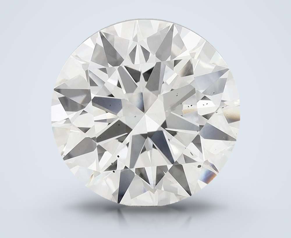 4.09ct F SI1 Rare Carat Ideal Cut Round Lab Grown Diamond