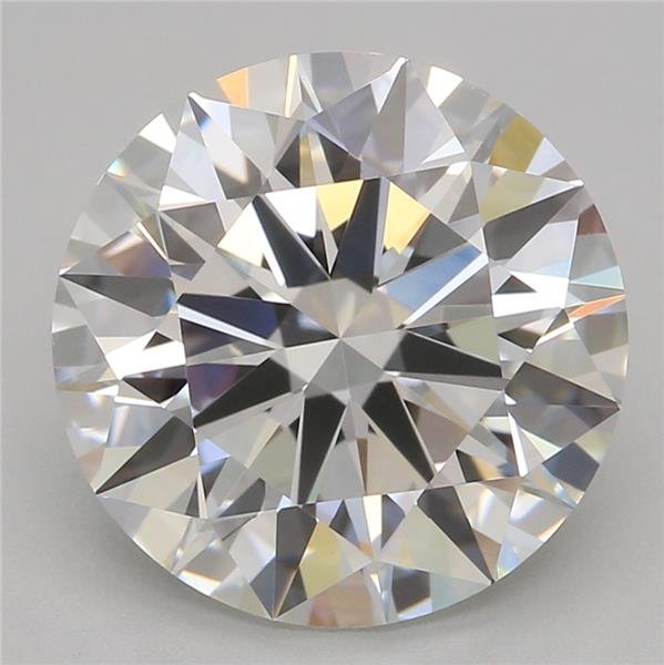 3.06ct E VVS2 Rare Carat Ideal Cut Round Lab Grown Diamond