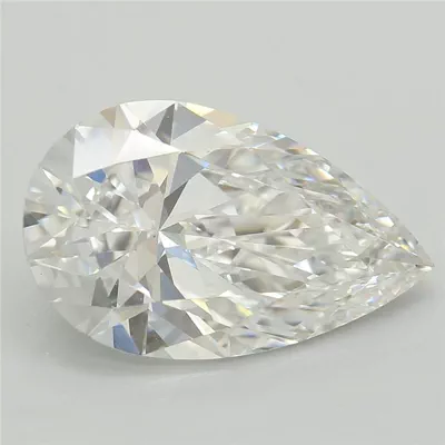 3.05ct E VS1 Rare Carat Ideal Cut Pear Lab Grown Diamond