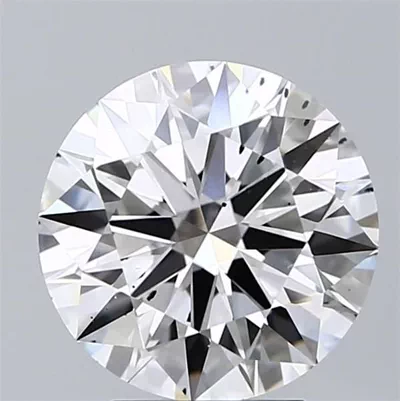 3.11ct E SI1 Rare Carat Ideal Cut Round Lab Grown Diamond