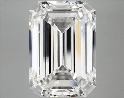 15.06ct F VVS2 Rare Carat Ideal Cut Emerald Lab Grown Diamond
