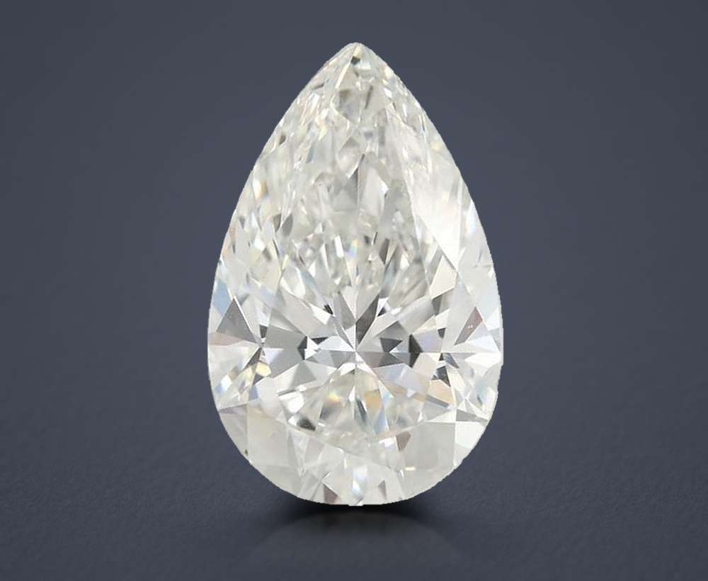 8.10ct G VVS2 Rare Carat Ideal Cut Pear Lab Grown Diamond