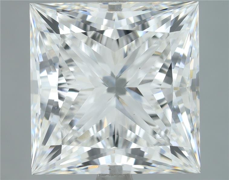 6.17ct F VS1 Rare Carat Ideal Cut Princess Lab Grown Diamond