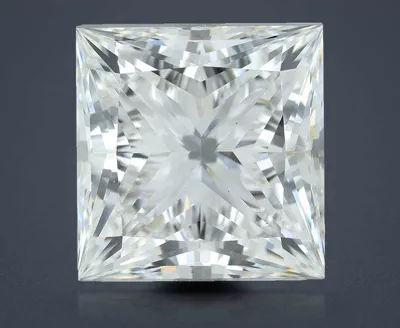 6.17ct F VS1 Rare Carat Ideal Cut Princess Lab Grown Diamond