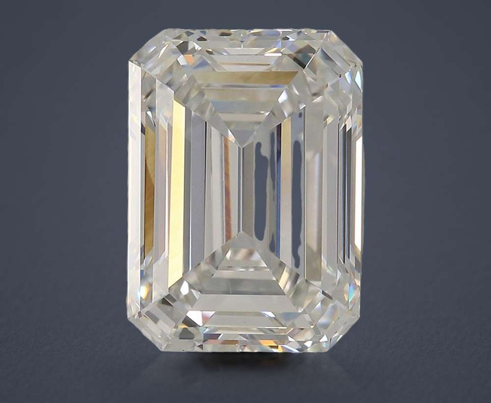 4.56ct F VS1 Rare Carat Ideal Cut Emerald Lab Grown Diamond