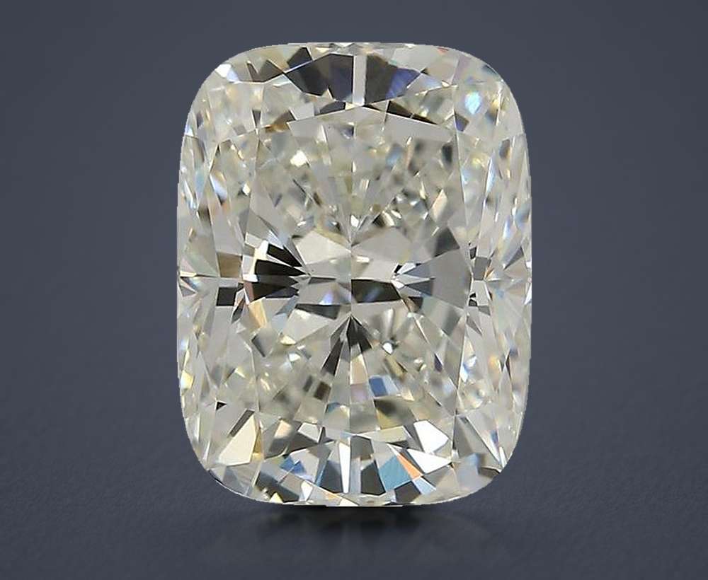 4.02ct G VVS2 Very Good Cut Cushion Lab Grown Diamond