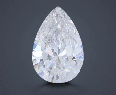 0.96ct E VS2 Rare Carat Ideal Cut Pear Lab Grown Diamond