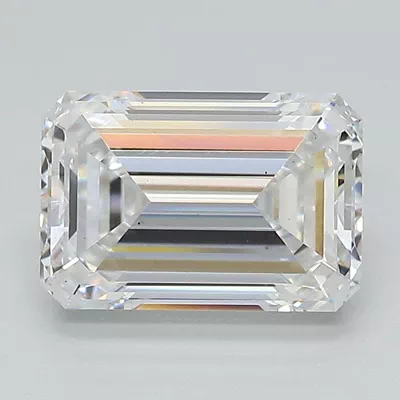 2.59ct D VS2 Rare Carat Ideal Cut Emerald Lab Grown Diamond