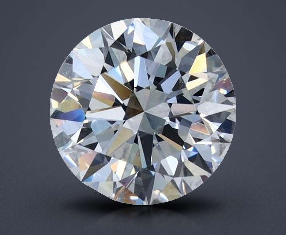 2.09ct H VS1 Rare Carat Ideal Cut Round Diamond