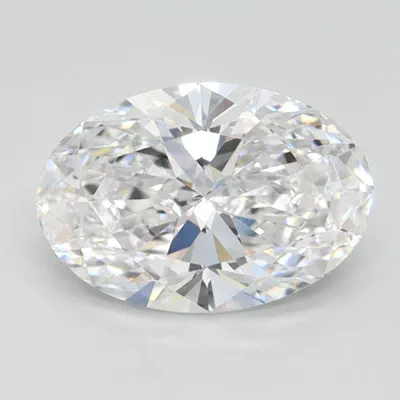 1.08ct D IF Rare Carat Ideal Cut Oval Lab Grown Diamond