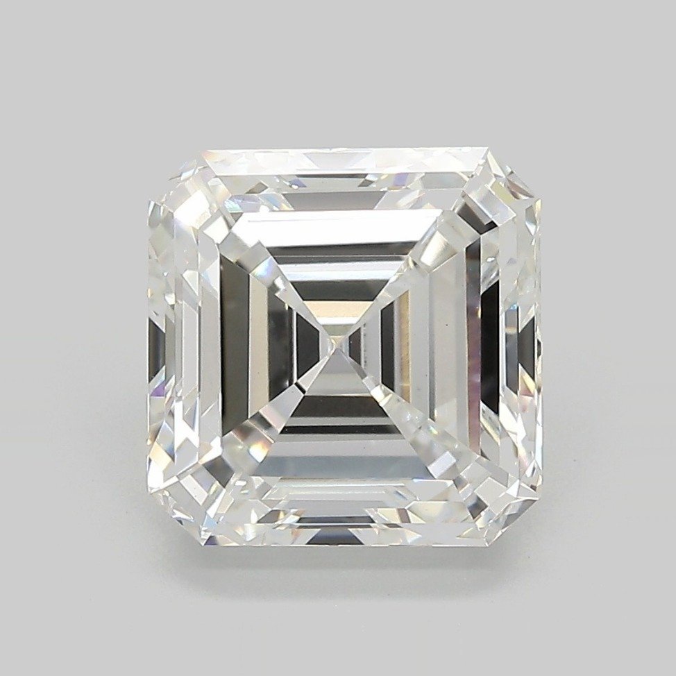 4.55ct F VS1 Excellent Cut Asscher Lab Grown Diamond