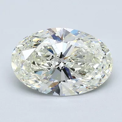 2.03ct K SI2 Rare Carat Ideal Cut Oval Diamond