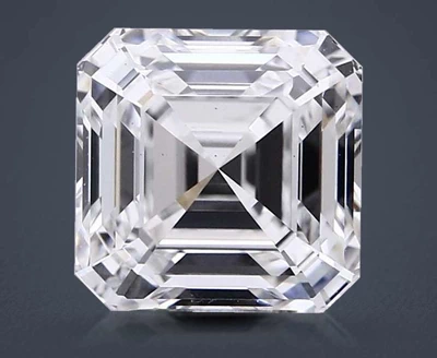 4.04ct E VS1 Rare Carat Ideal Cut Asscher Lab Grown Diamond