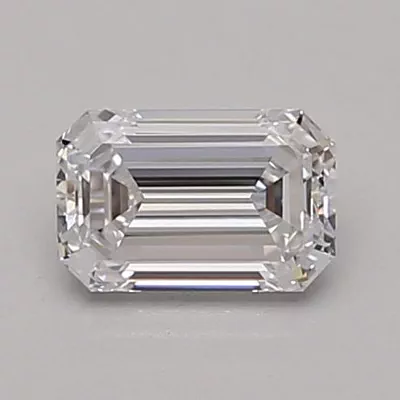 0.46ct D IF Very Good Cut Emerald Lab Grown Diamond