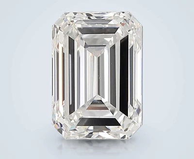 3.27ct F VVS2 Very Good Cut Emerald Lab Grown Diamond