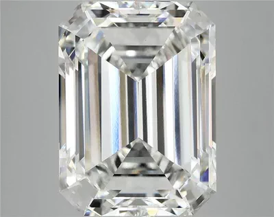 12.02ct F VVS2 Rare Carat Ideal Cut Emerald Lab Grown Diamond