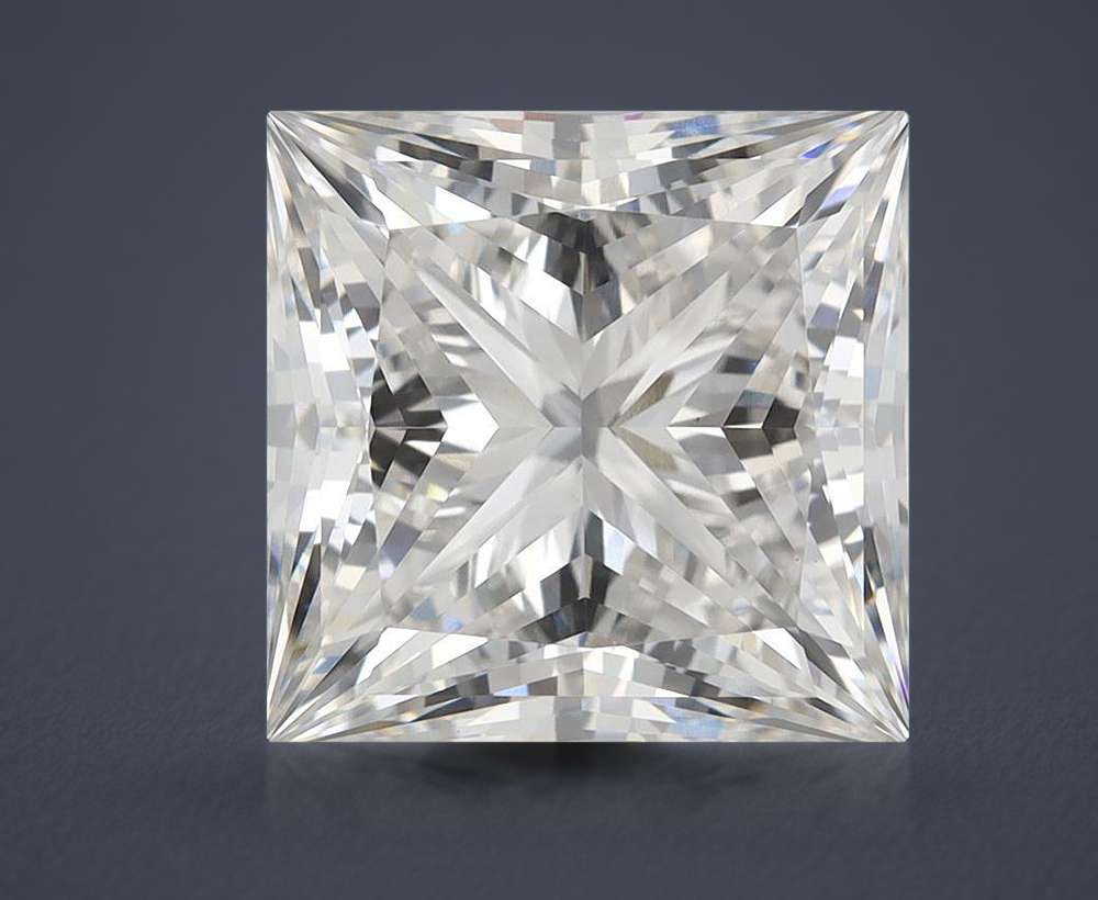 7.33ct G VVS2 Rare Carat Ideal Cut Princess Lab Grown Diamond