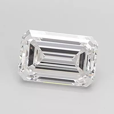 3.09ct E VS1 Rare Carat Ideal Cut Emerald Lab Grown Diamond