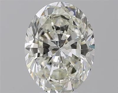 5.01ct J SI1 Rare Carat Ideal Cut Oval Diamond