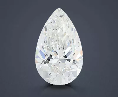 5.01ct F VVS2 Very Good Cut Pear Lab Grown Diamond