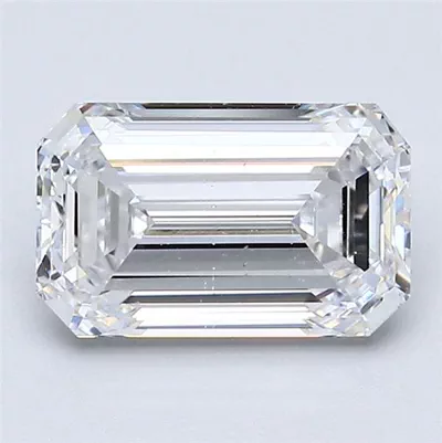 1.67ct D VS2 Rare Carat Ideal Cut Emerald Diamond