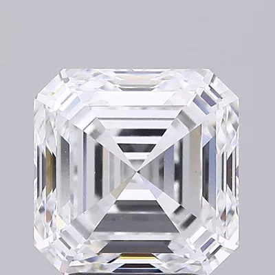 3.70ct D VVS2 Rare Carat Ideal Cut Asscher Lab Grown Diamond