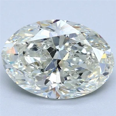 2.51ct K SI2 Rare Carat Ideal Cut Oval Diamond