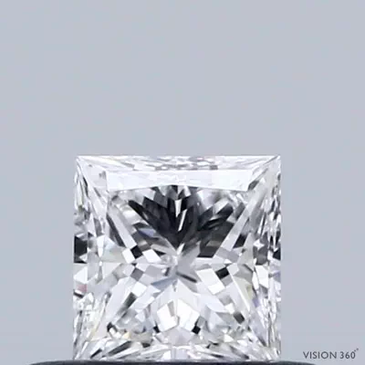 0.30ct D VVS1 Very Good Cut Princess Diamond