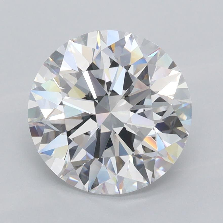 2.57ct D VVS1 Rare Carat Ideal Cut Round Lab Grown Diamond