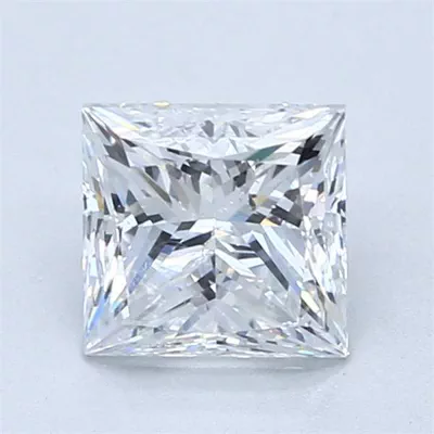 1.71ct D SI2 Rare Carat Ideal Cut Princess Diamond