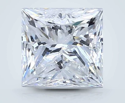 1.71ct D SI2 Rare Carat Ideal Cut Princess Diamond