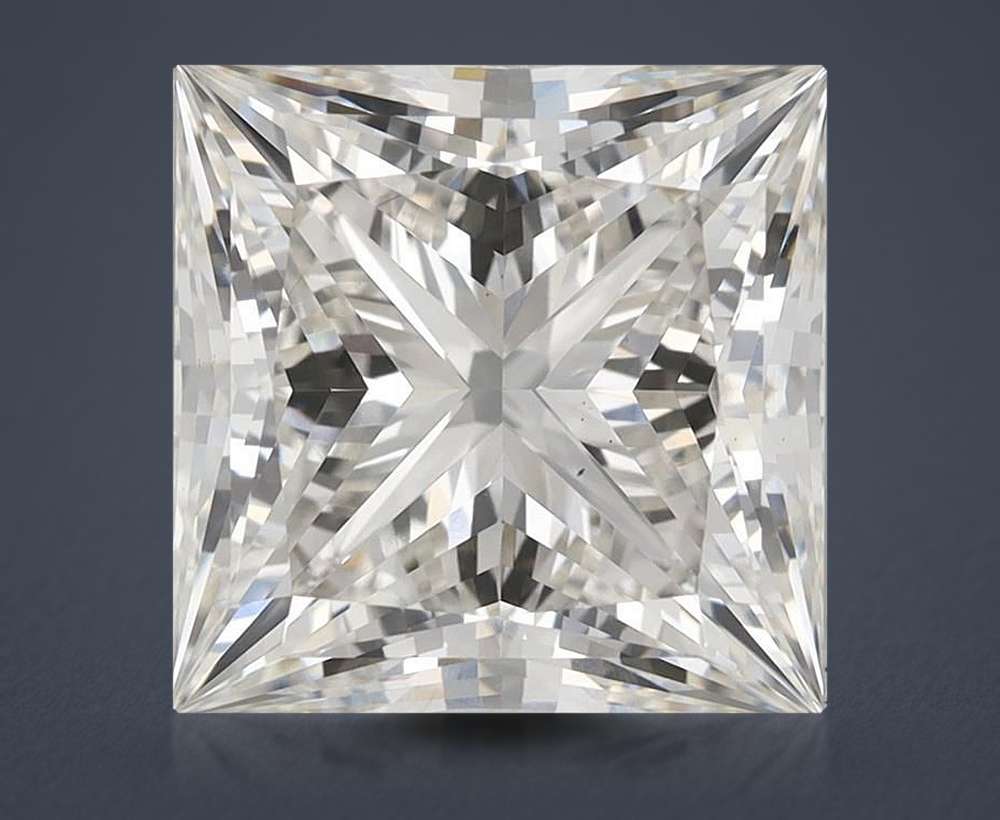6.70ct H VS1 Rare Carat Ideal Cut Princess Lab Grown Diamond