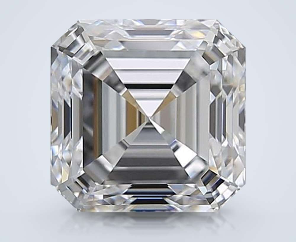 3.51ct D FL Rare Carat Ideal Cut Asscher Diamond