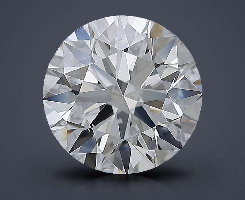 3.09ct D SI1 Rare Carat Ideal Cut Round Diamond