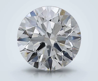 3.09ct D SI1 Rare Carat Ideal Cut Round Diamond