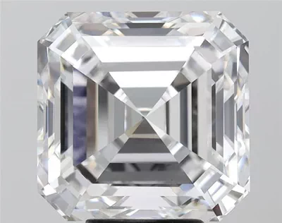 7.23ct F VVS2 Rare Carat Ideal Cut Asscher Lab Grown Diamond