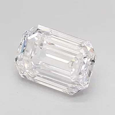 1.82ct D VVS2 Rare Carat Ideal Cut Emerald Lab Grown Diamond