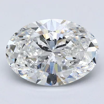 3.00ct F SI2 Rare Carat Ideal Cut Oval Diamond
