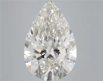7.01ct H VS2 Rare Carat Ideal Cut Pear Lab Grown Diamond