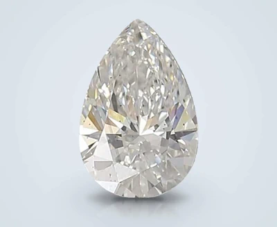 0.90ct F SI1 Rare Carat Ideal Cut Pear Lab Grown Diamond