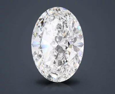 12.07ct F VVS2 Rare Carat Ideal Cut Oval Lab Grown Diamond