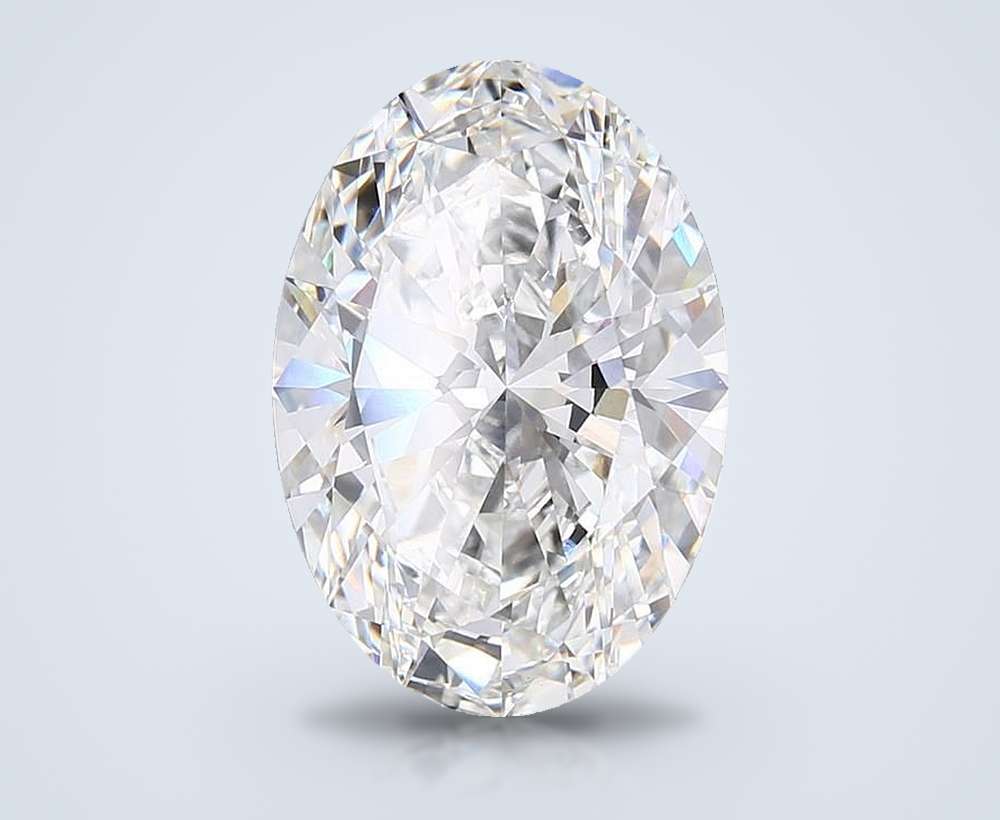 12.07ct F VVS2 Rare Carat Ideal Cut Oval Lab Grown Diamond